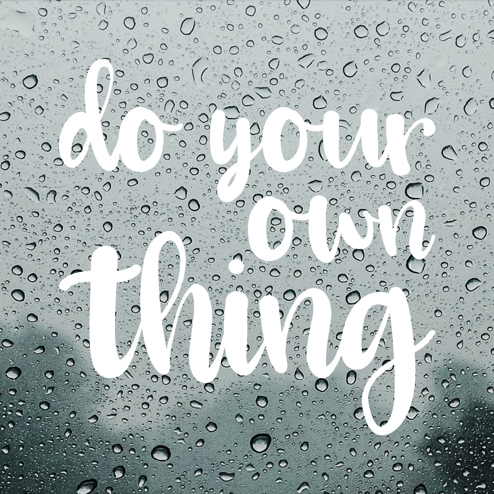 Do your own thing | Bumper sticker - Adnil Creations