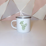 Geometric cactus | Enamel mug - Adnil Creations