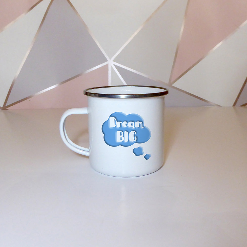 Dream big | Enamel mug - Adnil Creations