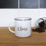 Muted ombre personalised name | Enamel mug - Adnil Creations