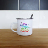 Every storm has a rainbow | Enamel mug - Adnil Creations