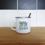 Aloha with camper | Enamel mug - Adnil Creations
