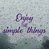 Enjoy the simple things | Bumper sticker - Adnil Creations