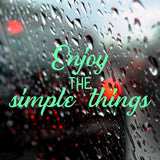 Enjoy the simple things | Bumper sticker - Adnil Creations