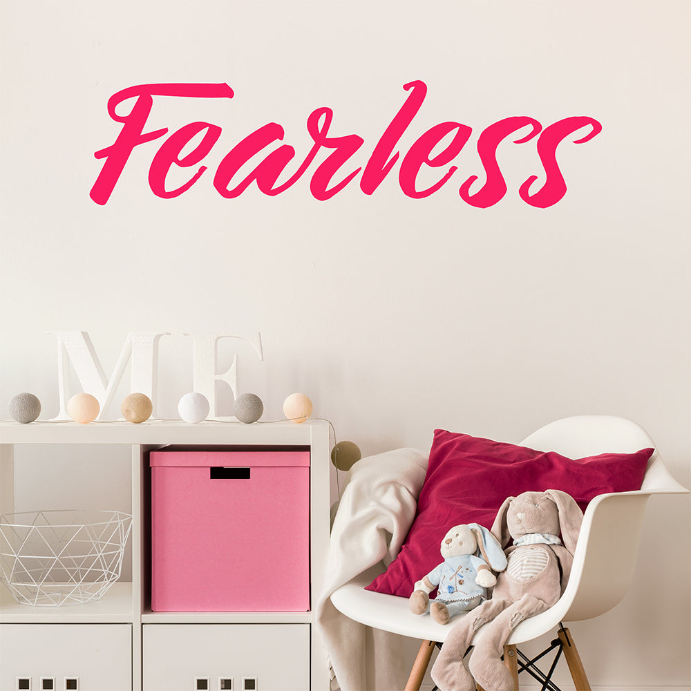 Fearless | Wall quote - Adnil Creations