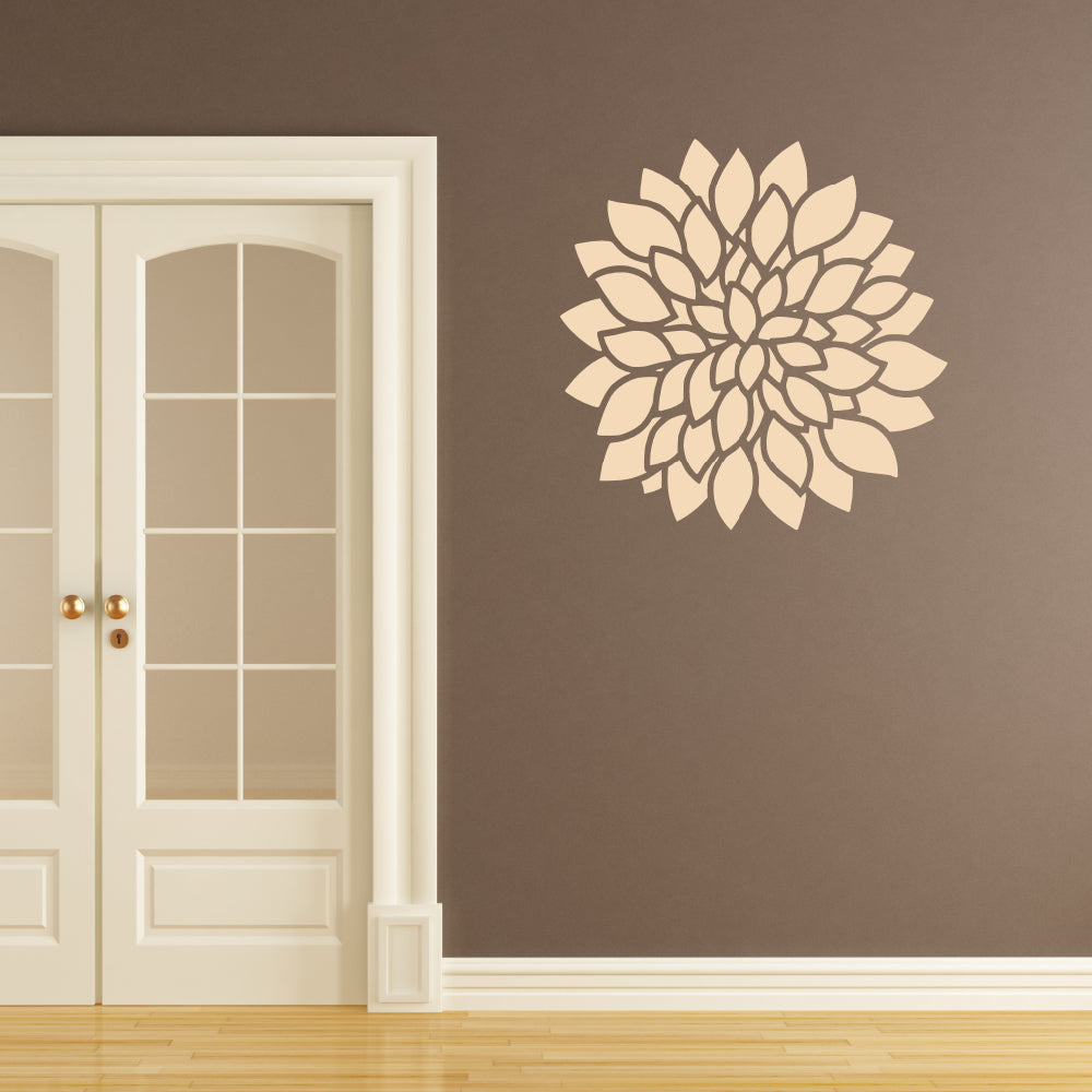 Dahlia flower | Wall decal - Adnil Creations