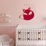 Cute sleeping fox | Wall decal - Adnil Creations