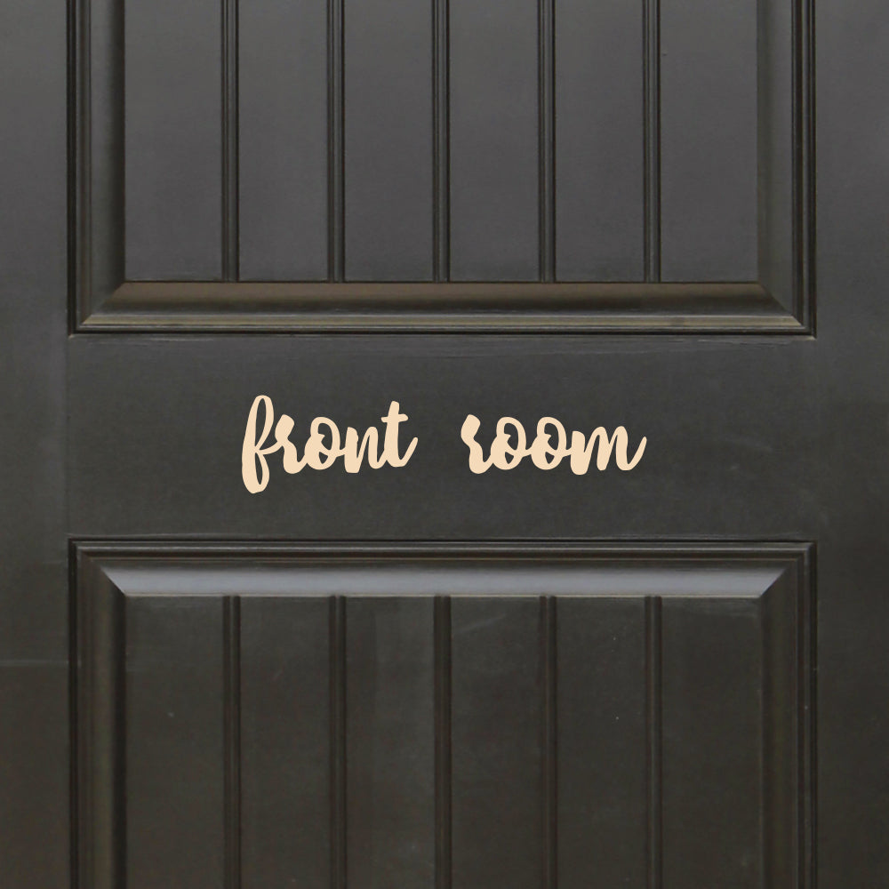 Front room | Door decal - Adnil Creations