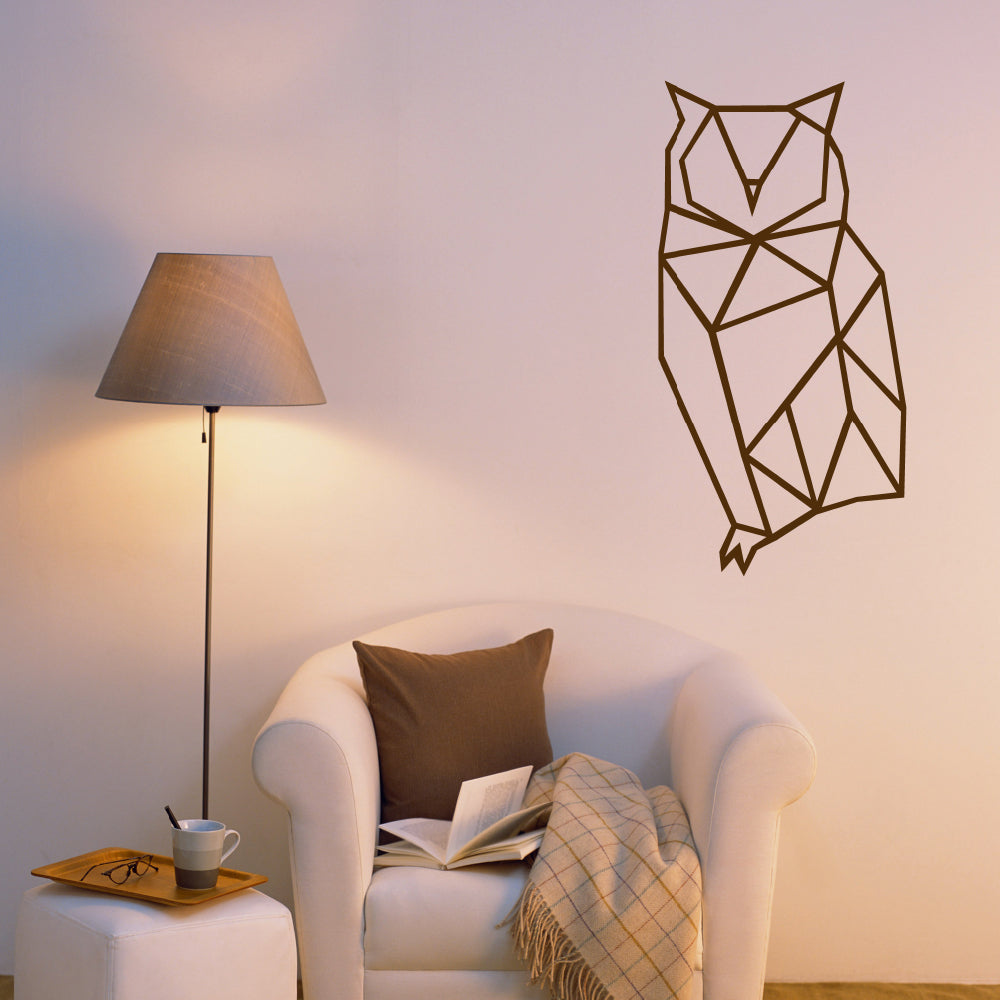 Geometric owl | Wall decal - Adnil Creations