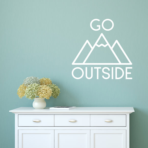 Go outside | Wall quote - Adnil Creations