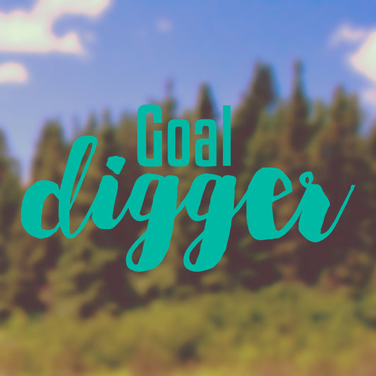 Goal digger | Bumper sticker - Adnil Creations