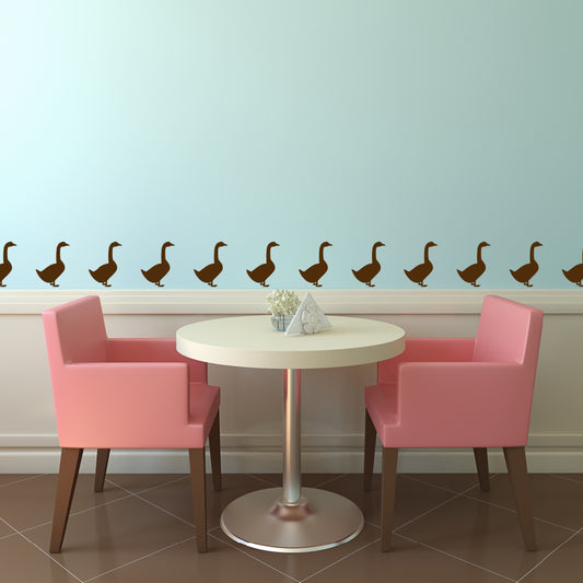 Set of 50 geese | Wall pattern - Adnil Creations