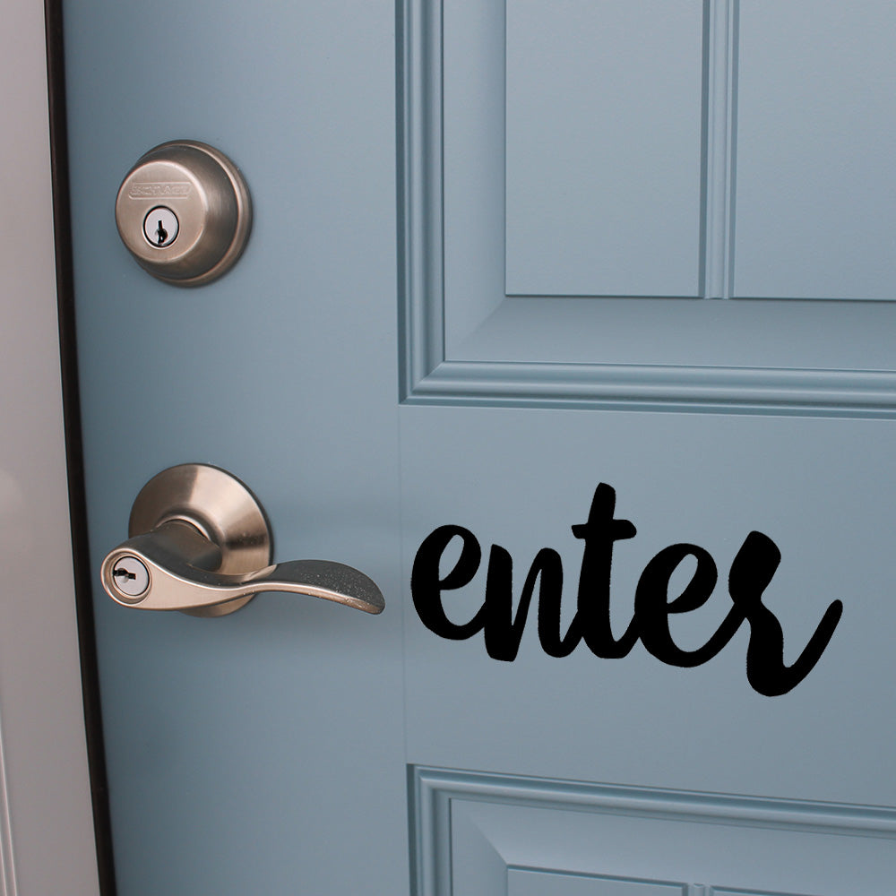 Enter | Door decal - Adnil Creations