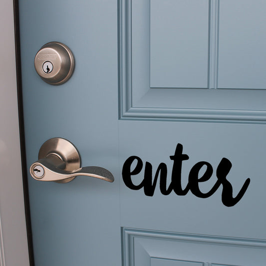 Enter | Door decal - Adnil Creations