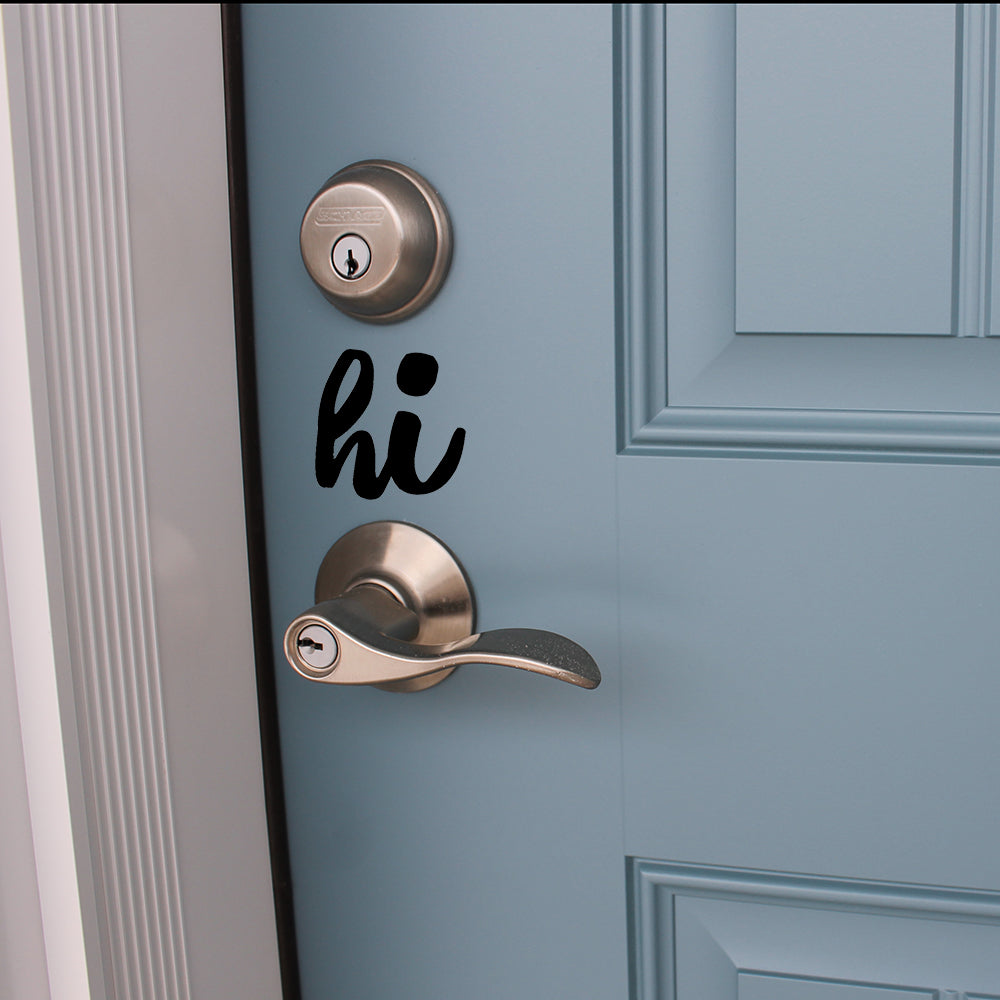 Hi | Door decal - Adnil Creations