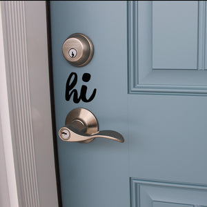 Hi | Door decal - Adnil Creations