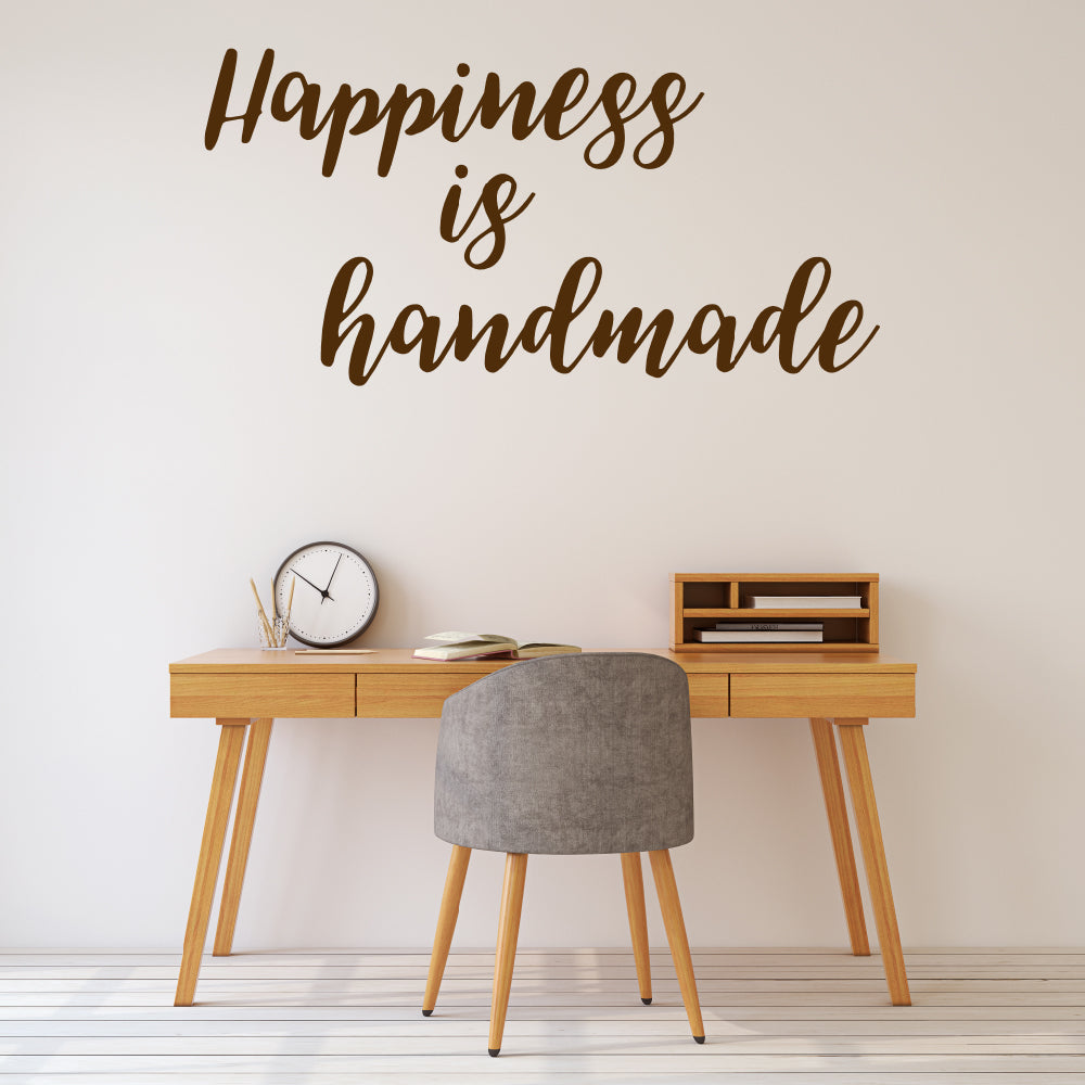 Happiness is handmade | Wall quote - Adnil Creations