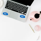 Hi speech bubble | Trackpad decal - Adnil Creations