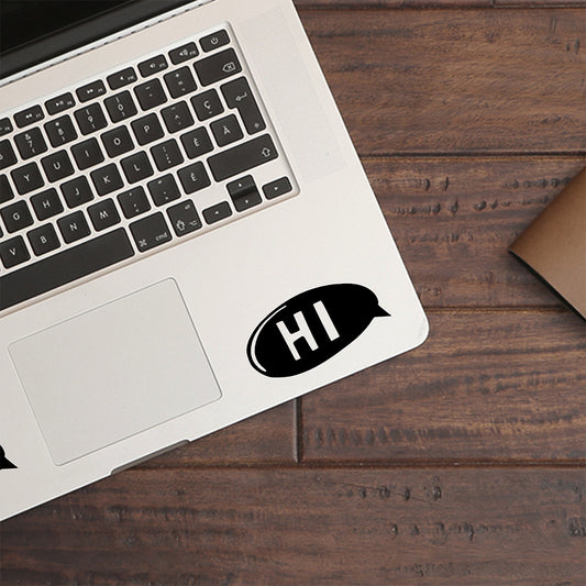 Hi speech bubble | Trackpad decal - Adnil Creations