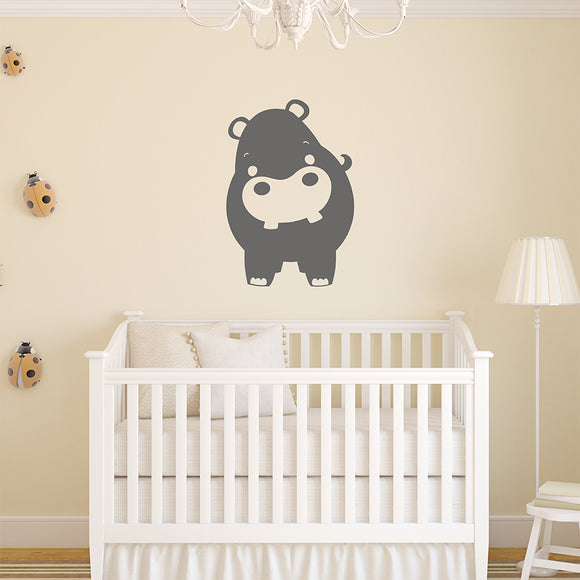 Cute jungle hippo | Wall decal - Adnil Creations