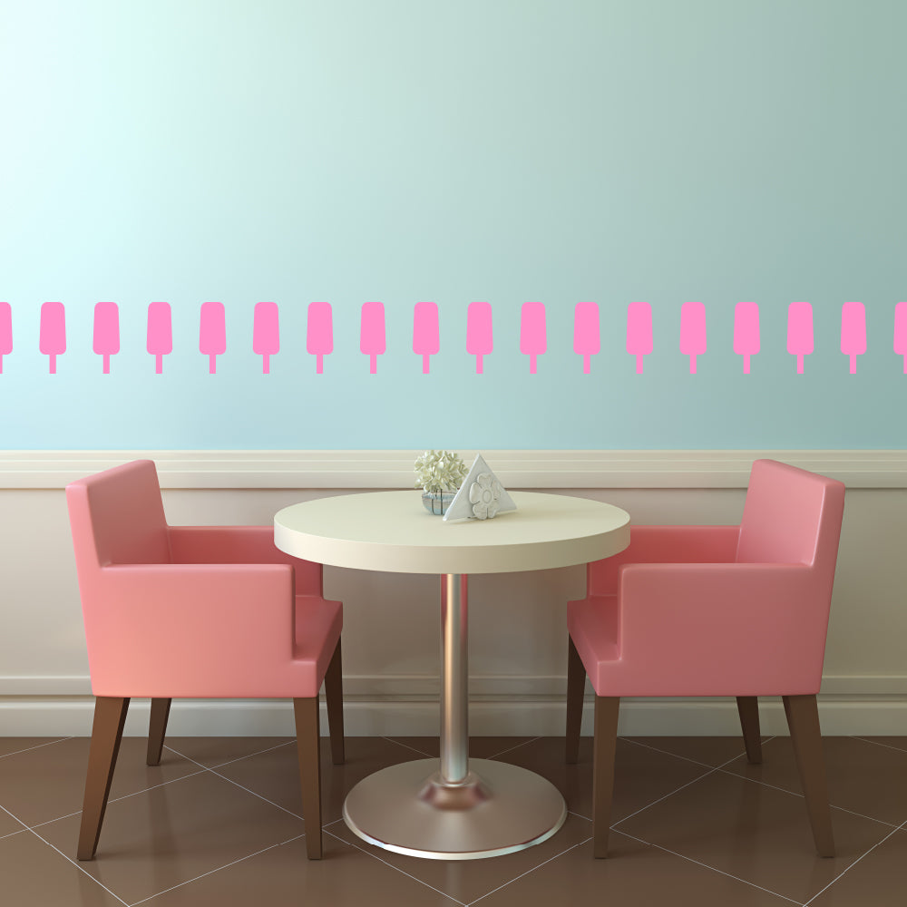 Set of 50 ice lollies | Wall pattern - Adnil Creations