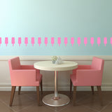 Set of 50 ice lollies | Wall pattern - Adnil Creations