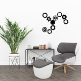 Set of 50 steampunk cogs | Wall pattern