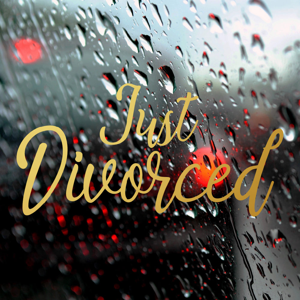 Just divorced | Bumper sticker - Adnil Creations
