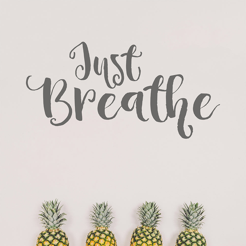 Just breathe | Wall quote - Adnil Creations