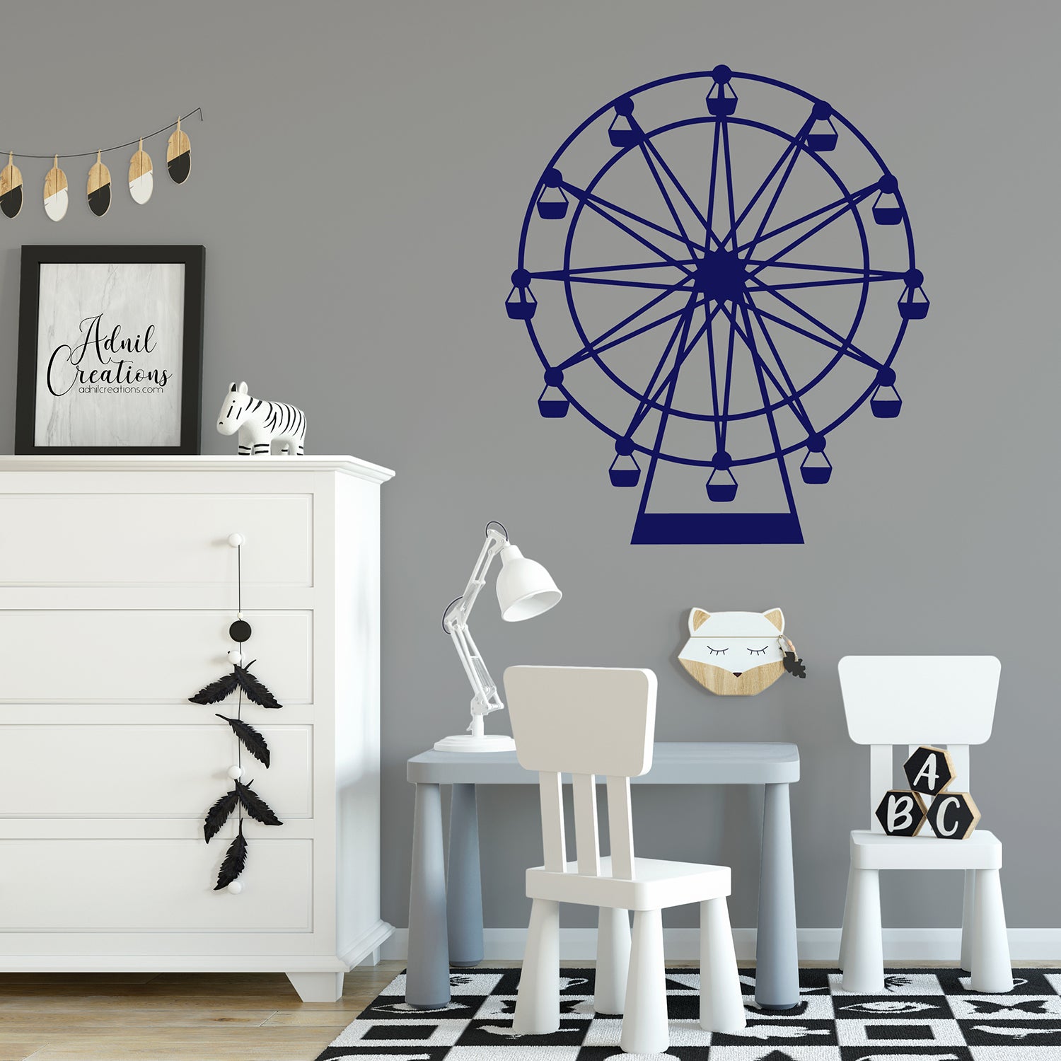 Ferris wheel | Wall decal-Wall art-Adnil Creations