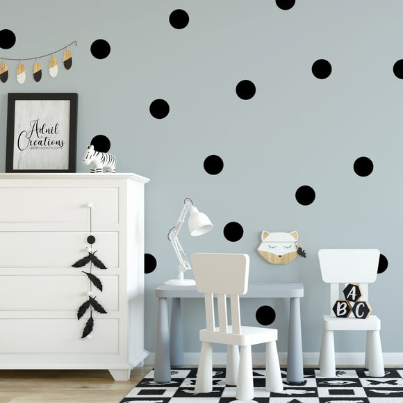 Set of 50 polka dots | Wall pattern