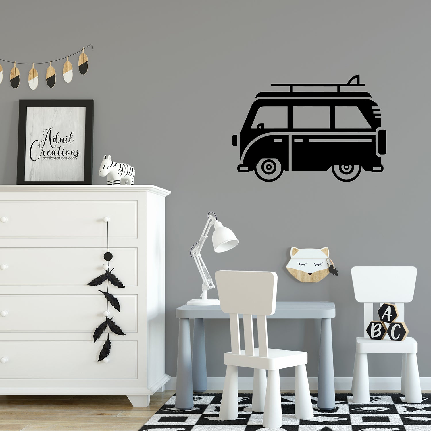 Camper van | Wall decal-Wall art-Adnil Creations