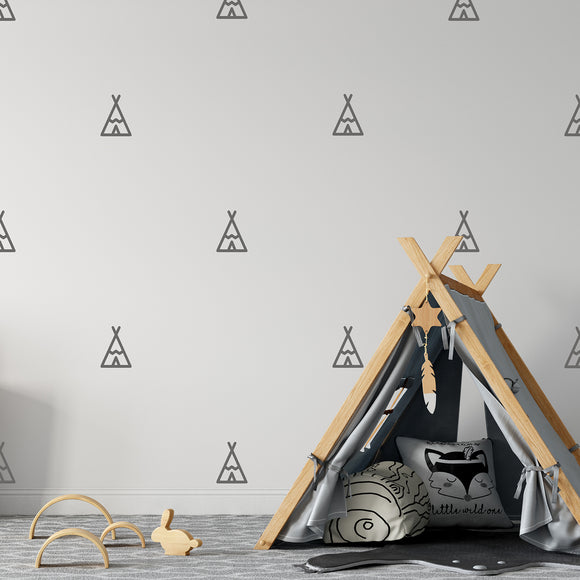 Set of 50 teepees | Wall pattern
