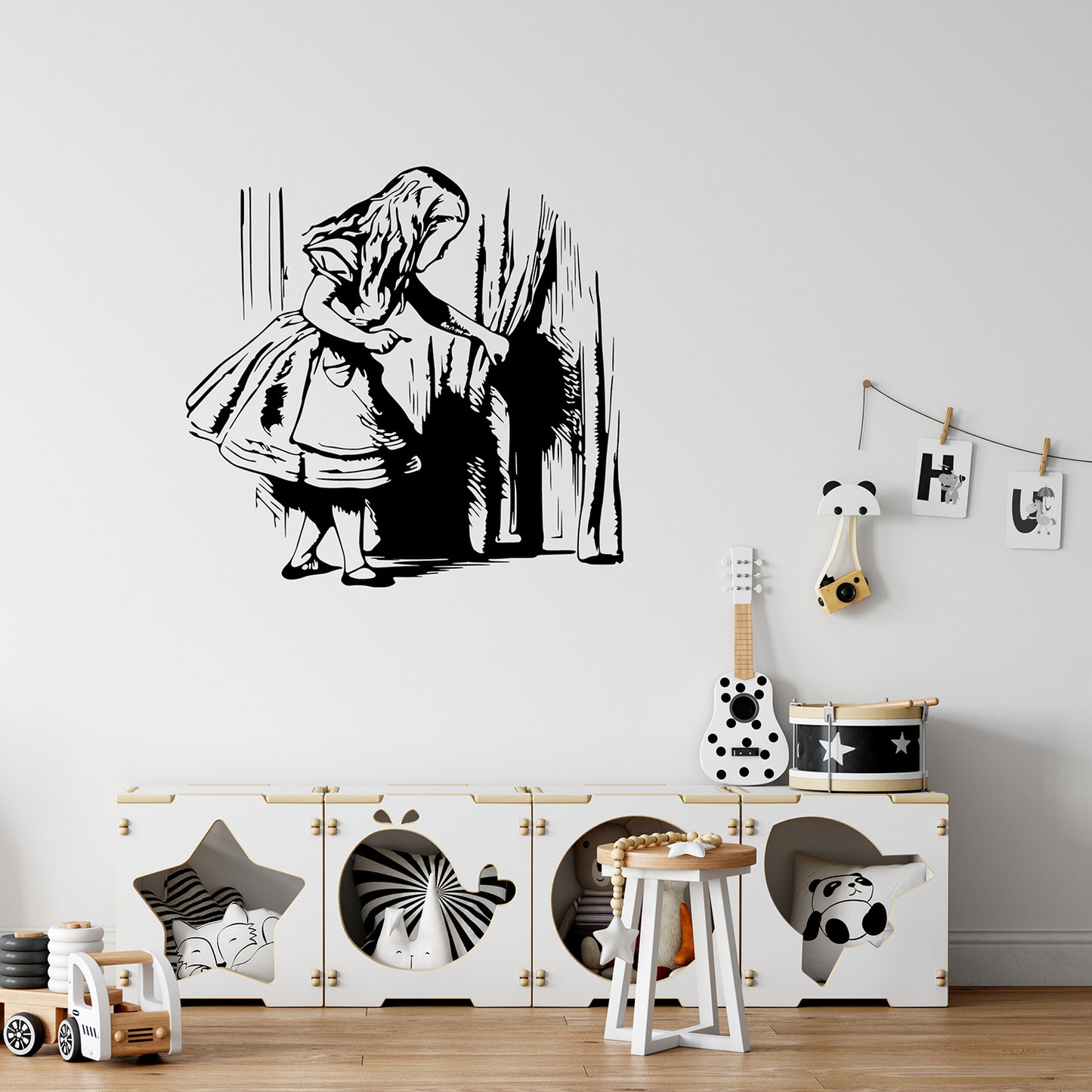Alice and the door | Wall decal