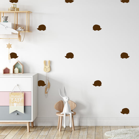 Set of 50 hedgehogs | Wall pattern