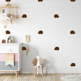 Set of 50 hedgehogs | Wall pattern