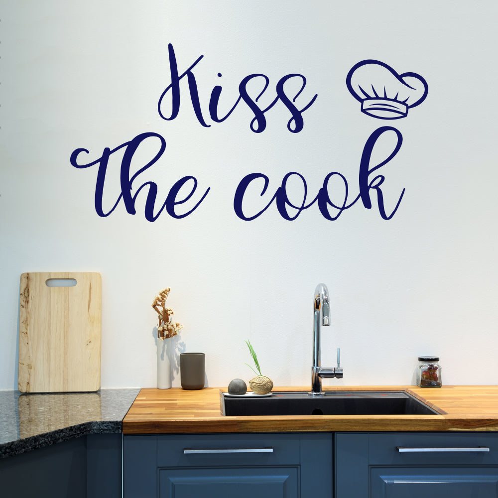 Kiss the cook | Wall quote - Adnil Creations