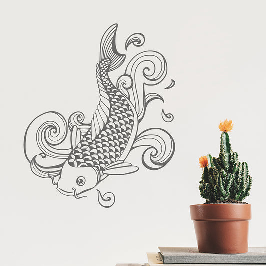 Japanese koi | Wall decal - Adnil Creations