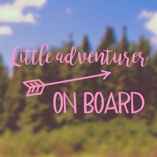 Little adventurer on board | Bumper sticker - Adnil Creations