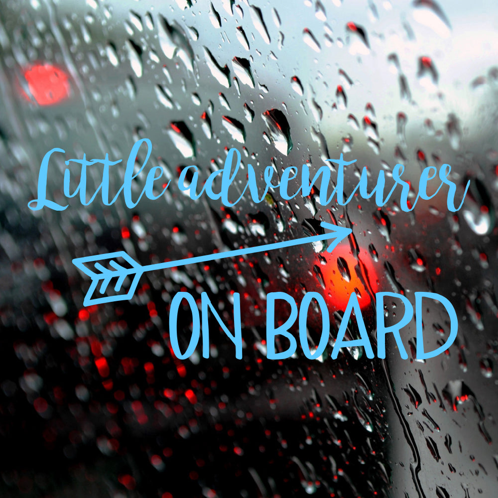Little adventurer on board | Bumper sticker - Adnil Creations