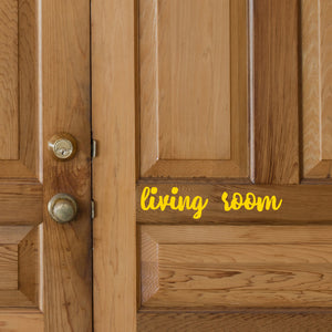 Living room | Door decal - Adnil Creations