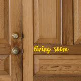 Living room | Door decal - Adnil Creations