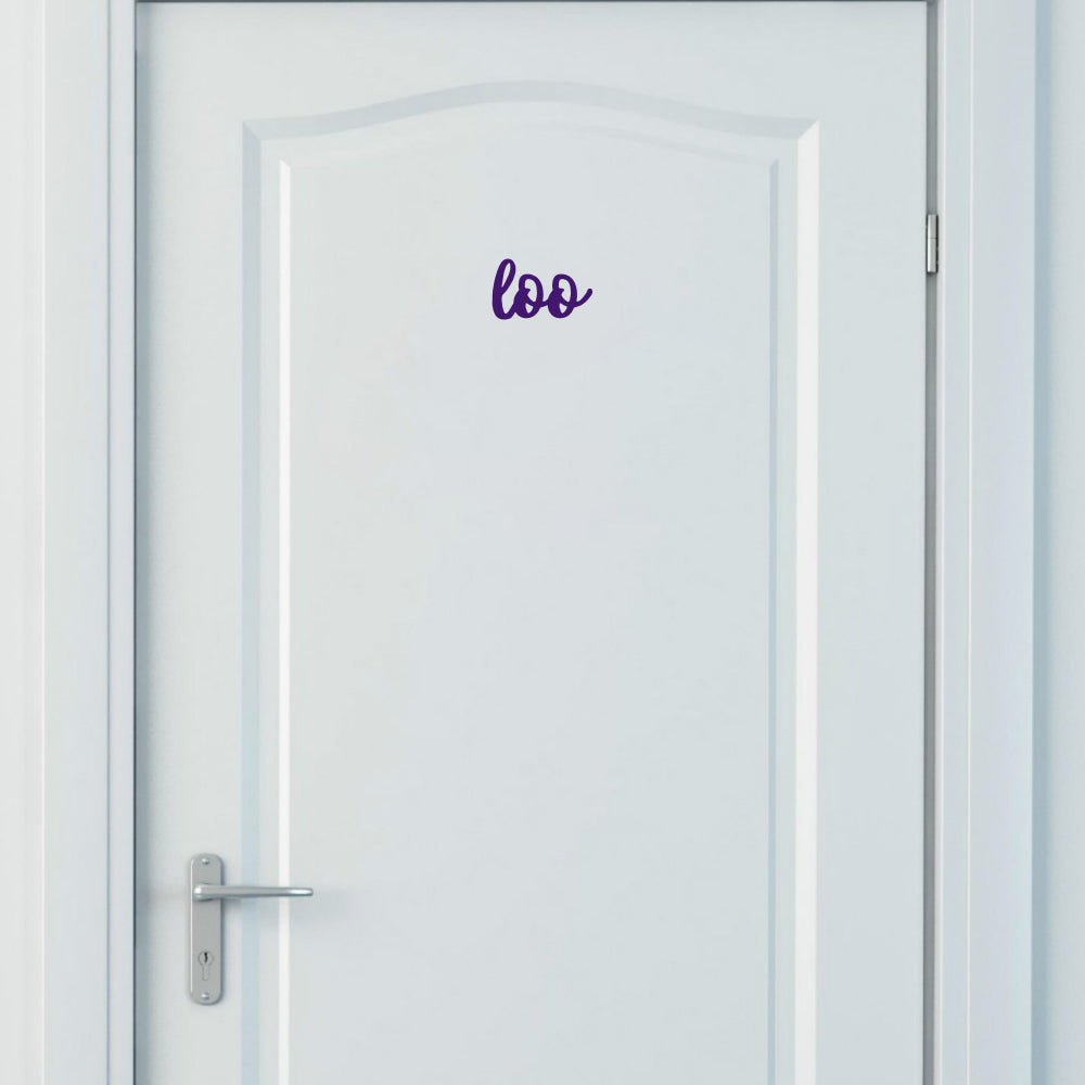 Loo | Door decal - Adnil Creations