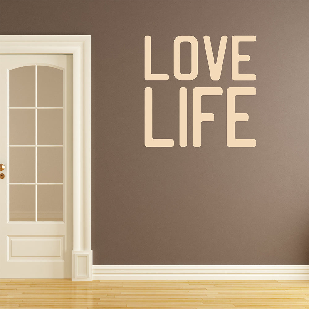 Love life | Wall quote - Adnil Creations