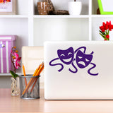 Theatre masks | Laptop decal - Adnil Creations