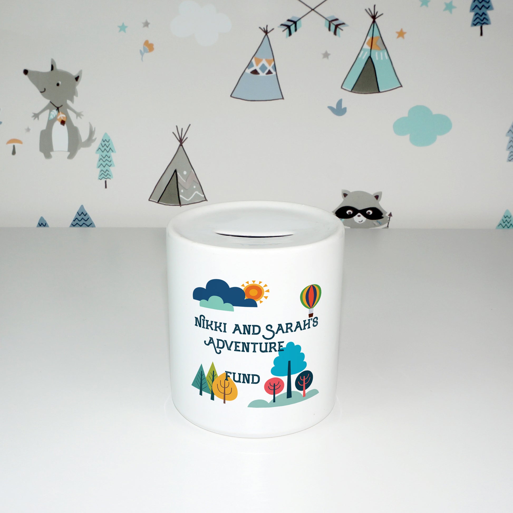 Personalised our next adventure fund | Ceramic money box - Adnil Creations
