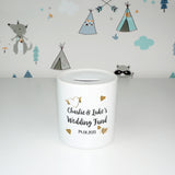 Personalised wedding fund | Ceramic money box - Adnil Creations