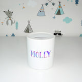 Unicorn personalised name | Ceramic money box - Adnil Creations