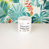 Personalised wedding fund | Ceramic money box - Adnil Creations