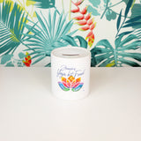 Yoga kit fund personalised name | Ceramic money box - Adnil Creations